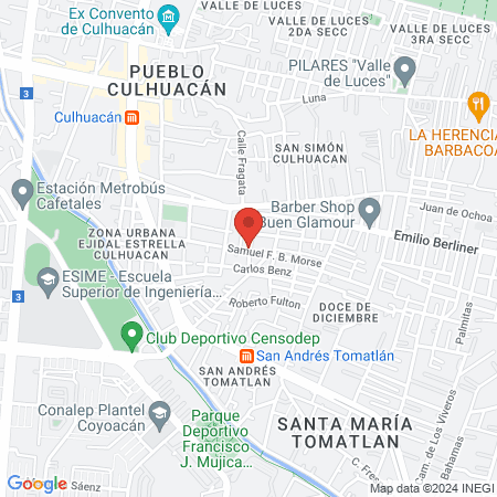 SERVICIO DE ESTETICA map