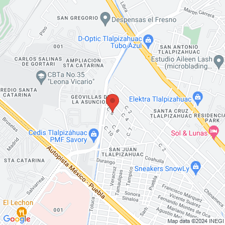 Centro Médico para Mascotas Patzoa map