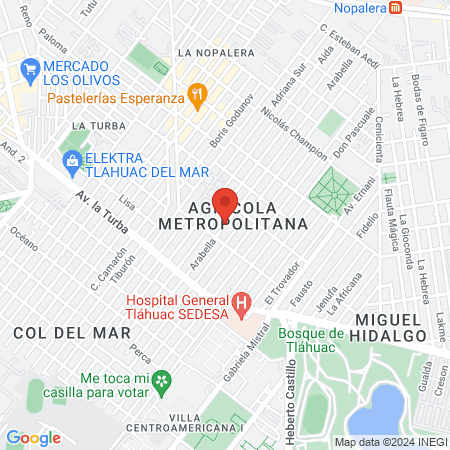 Clinica Arabella map