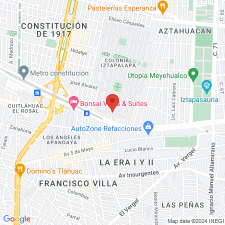 Consultorio Dental Colonial Iztapalapa map