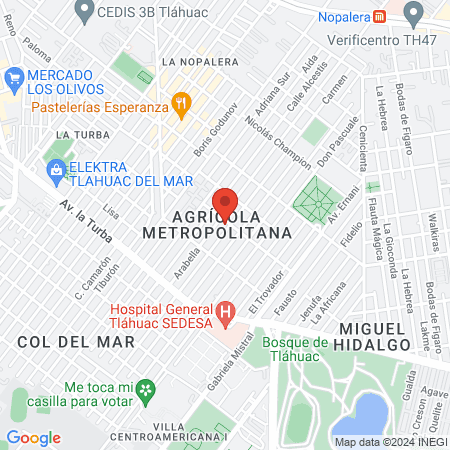 Yesy's Spa Faciales y Corporales map