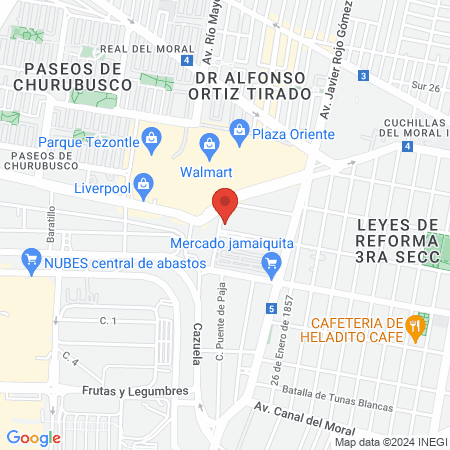 Depelle Tezontle map