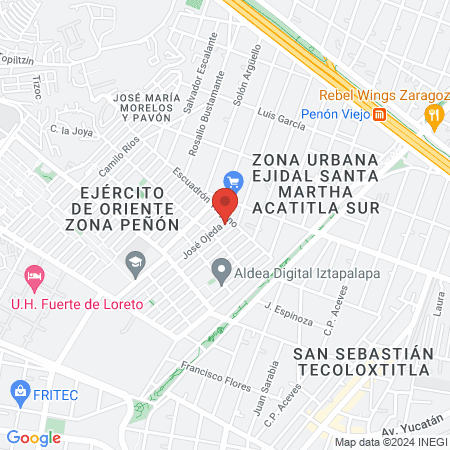 Bendecido Talento map