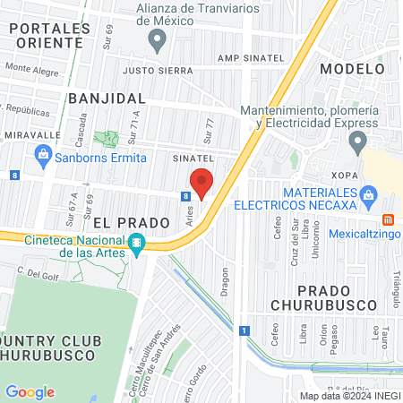 Pestañitas Mink map