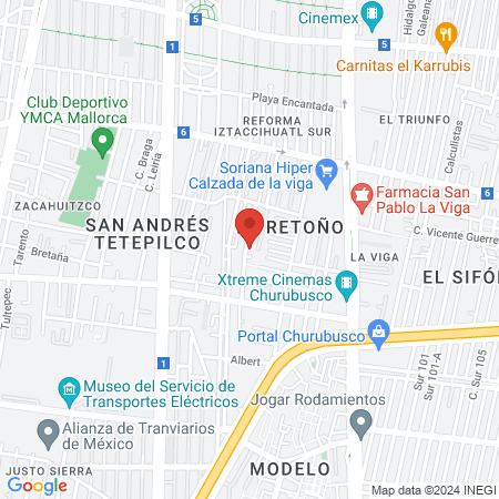 Estética Eunice map