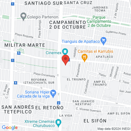 Dra. Isa Tadeo Ortopedista map