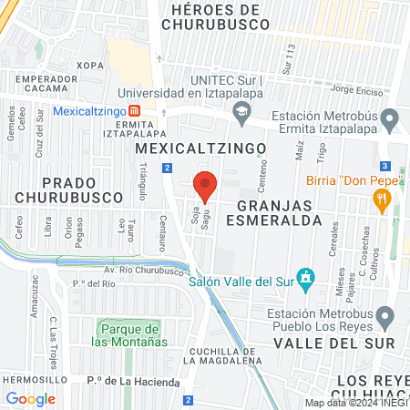 Gonzalez Cardin Vicente Ernesto Dr map