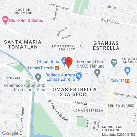 Dental Oris Lomas Estrella map