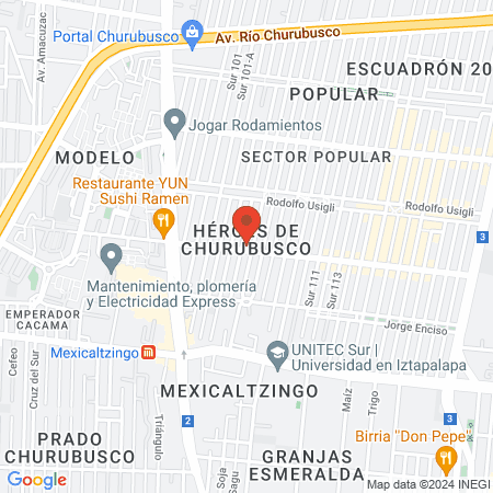 Dra. Alejandra Hernandez map