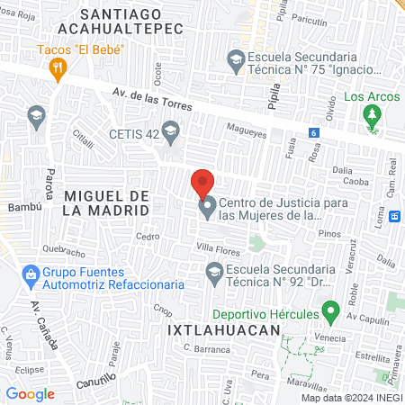 ELISA WINK Extensiones de pestañas map