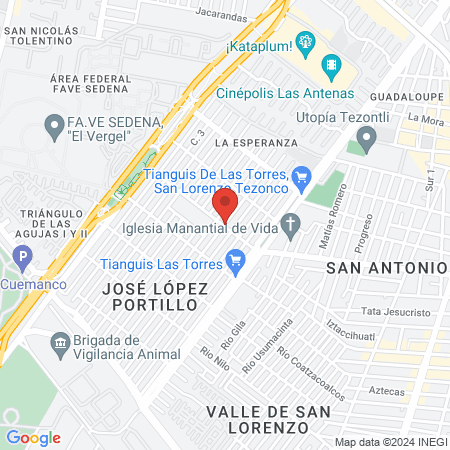 Barbería barrio 18 map