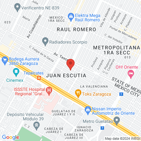 "Estética Tere" map