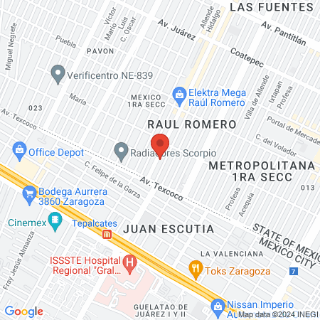ESPECIALIDADES DENTALES "MÉXICO" map