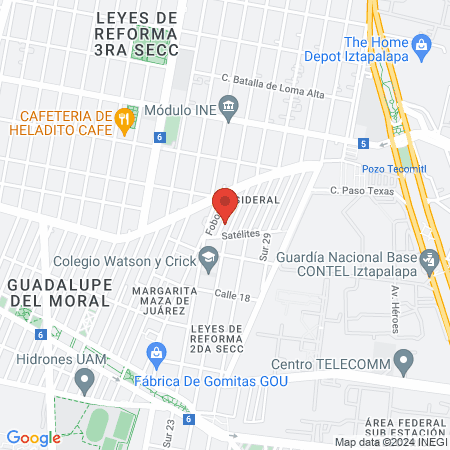 Clínica Dental Desde 1990 map