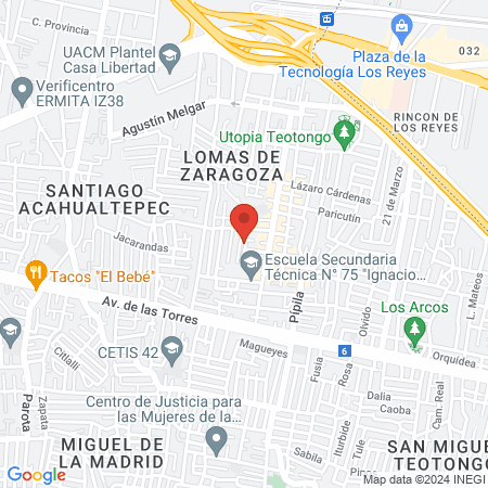 San Creating Nails map