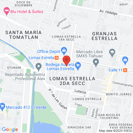 Enrique Bricker Lomas Estrella map