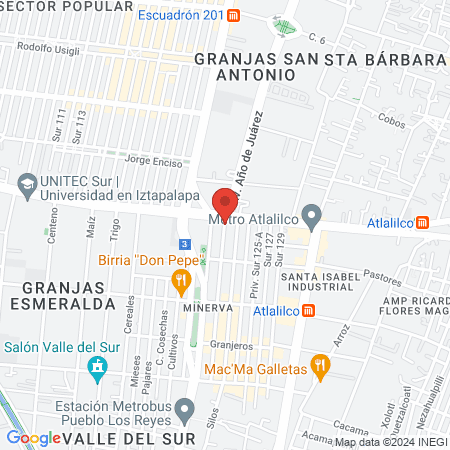 Dra. Estefania Hernández Solano, Ortopedista map