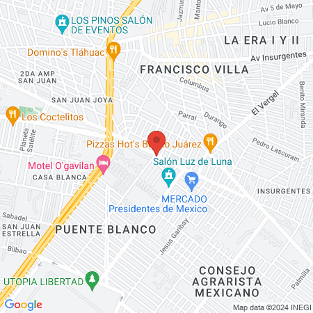 Andrea uñas y pestañas map