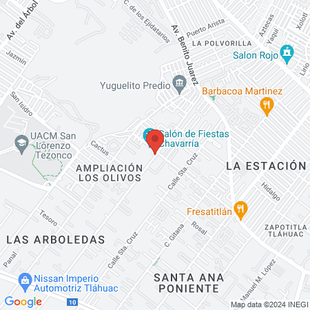 Peluquería y barbería Selene Paola map