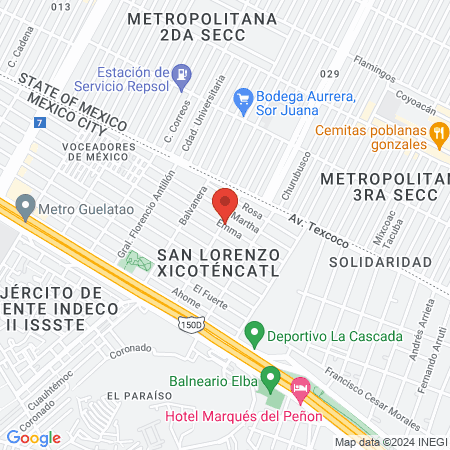 Karla Díaz salón Nails Lashes map