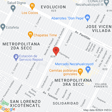 Especialidades Medicas Sor Juana map