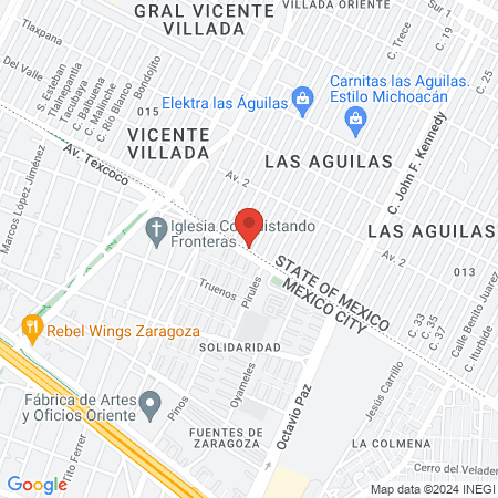 Veterinaria ``El Güero" map