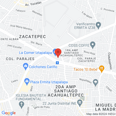 Audiotech La Comer Iztapalapa map