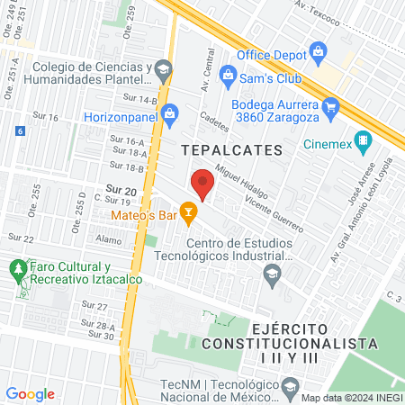 Serena Spa y Belleza map