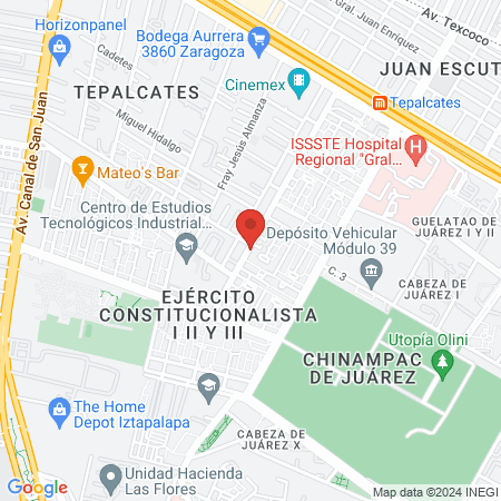 Peluquería y barbería César map