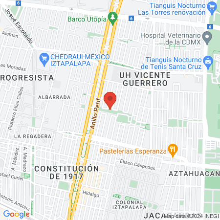 Podólogos Vicente Guerrero - Consultorio Podológico map