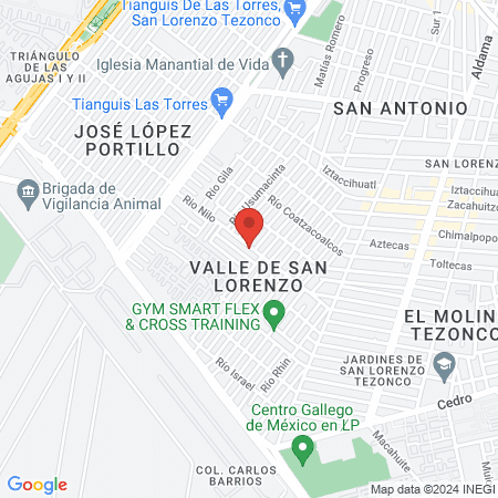 Clínica podologica Río Nilo map