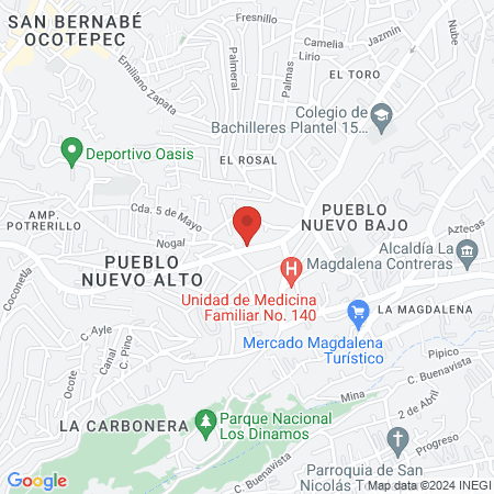 Clínica dental vázquez y Pérez map