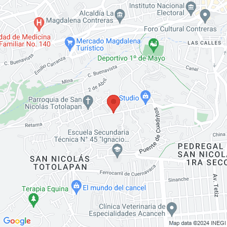 Clínica San Nicolás map