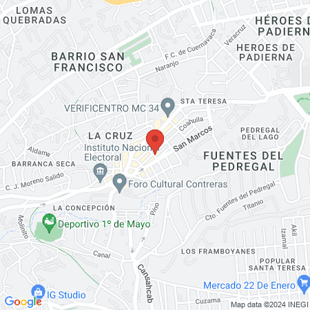 Peluqueria Bernal map