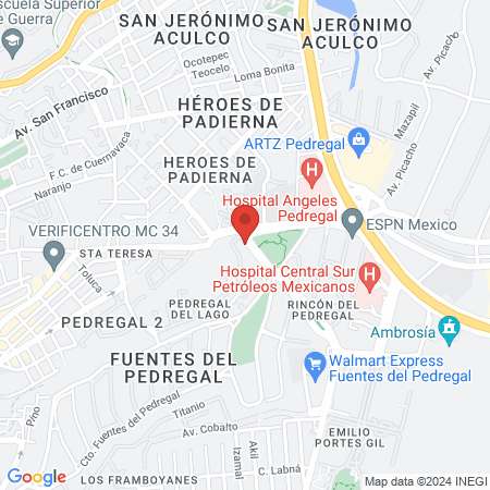 DENTSTA CLÍNICA DENTAL PEDREGAL DEL LAGO map