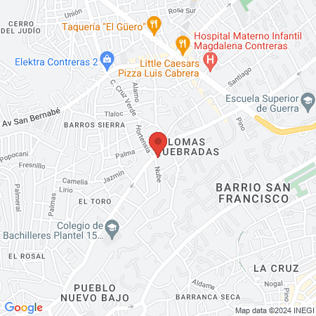 Black house barbería salón map