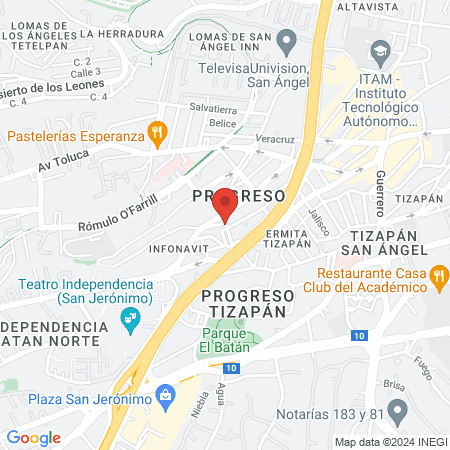 HAIR y BEAUTY E E SALON map