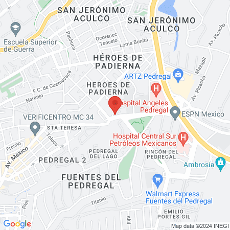 José Felipe Urbina de la Vega y Asosiados S.C. map