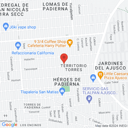 Spa masajes y faciales Bla Bla Bla map