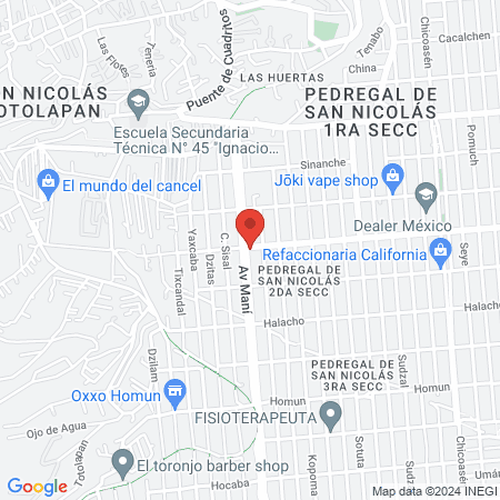 Dental Pedregal map