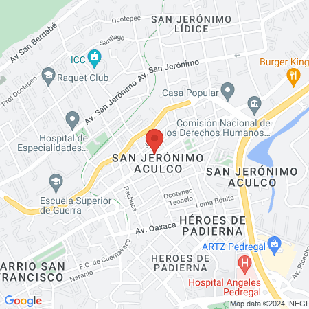 Dra. Ma. Beatriz Zevallos Córdova map