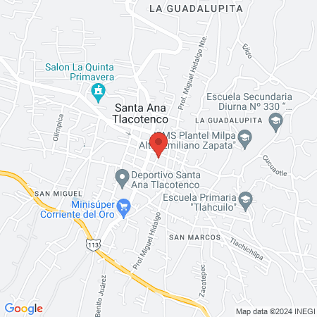 Clínico Santa Ana map