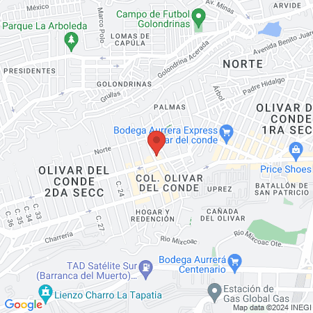 Barberia El Chamizal map