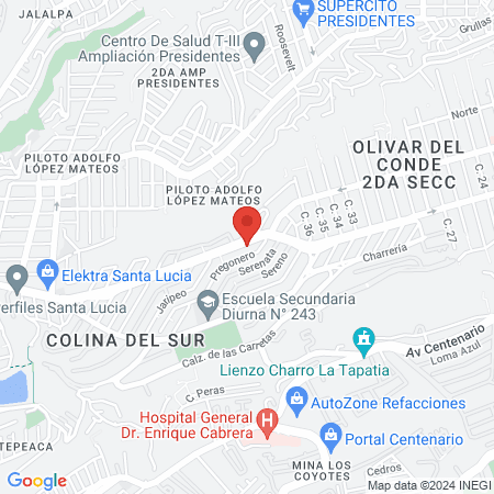 Aroguefí Spa y Beuty map