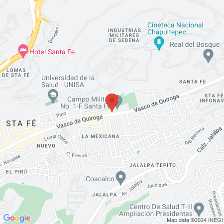 Gimnasio Sta. Fe map