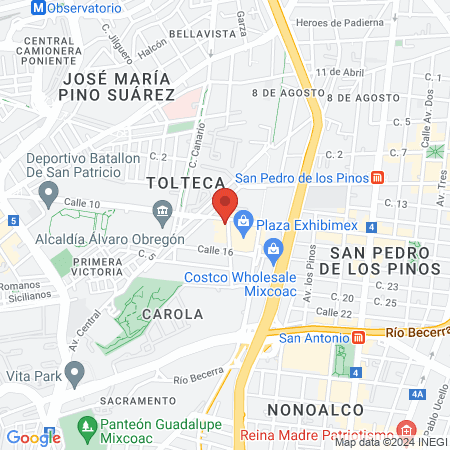 Dentis+a San Pedro map