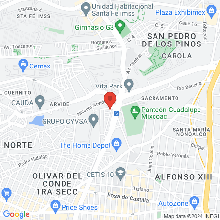 Centro de Salud T-III Minas de Cristo map