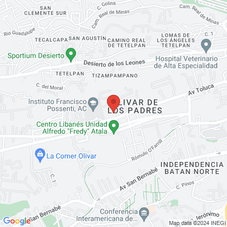 AtlasPROfilax DF Poniente map