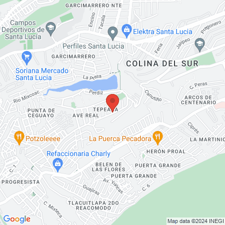 Bagos estudio Tepeaca map