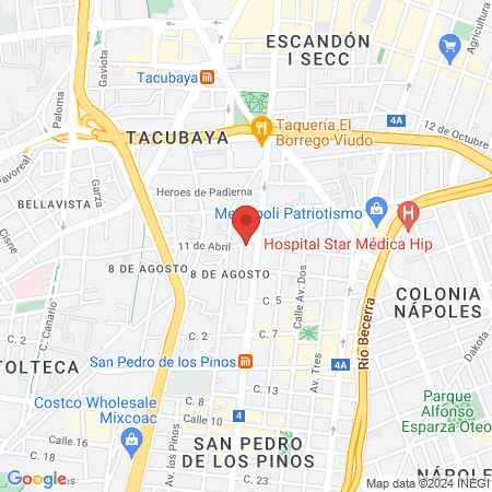 Uñas paraíso CDMX map